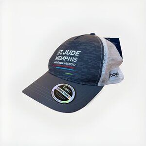 Boco Gear Snapback Trucker Hat Gray New With Tags Mesh Back St. Jude Marathon